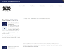 Tablet Screenshot of newburghswimclub.com